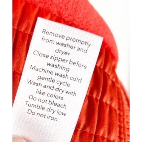 Athleta Jacket Lightweight Zion Microfleece Unlined Orange Size XS Oversized - Picture 12 of 12